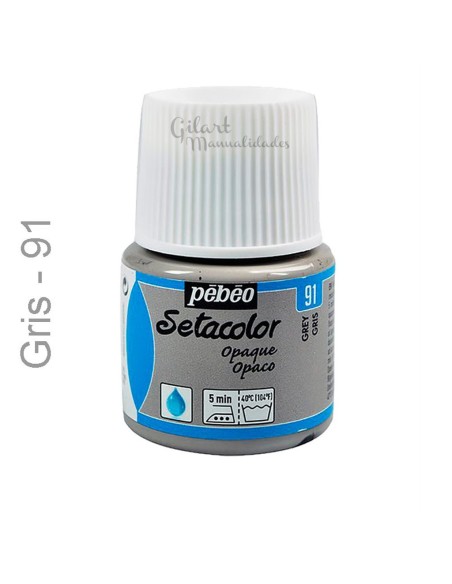 La energía del color Gris 91 de Setacolor aporta frescura y vitalidad a tus creaciones.