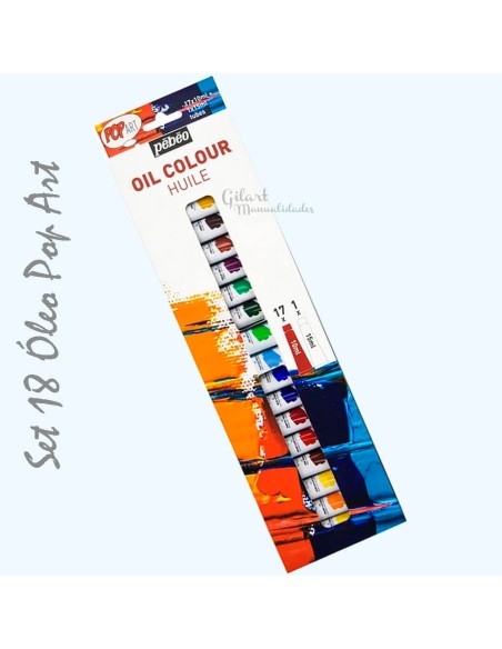Óleo Pebeo Pop Art de 18 tubos para ampliar tus posibilidades creativas en el arte