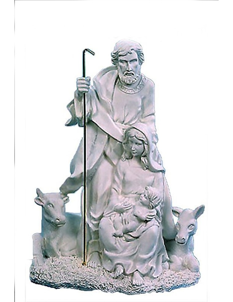 Da vida a tu propio Belén con este nacimiento de resina blanca listo para decorar.