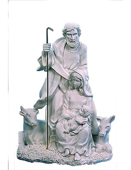 Da vida a tu propio Belén con este nacimiento de resina blanca listo para decorar.