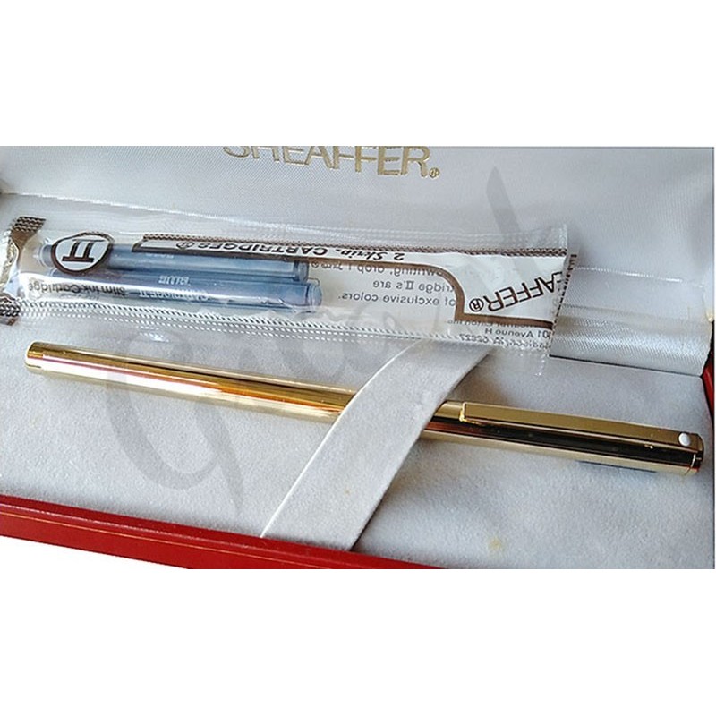 Pluma estilográfica Sheaffer Fashion chapada oro
