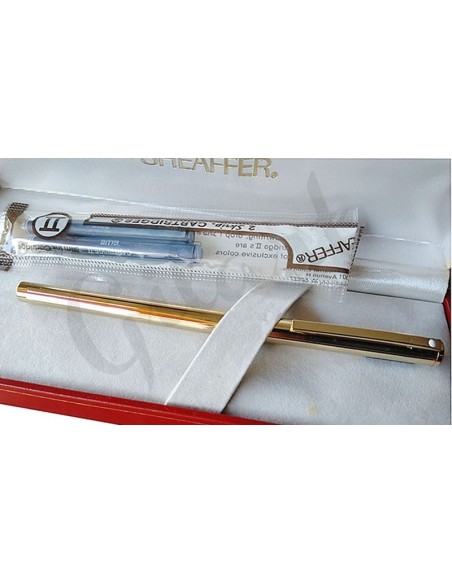 Pluma estilográfica Sheaffer Fashion chapada oro