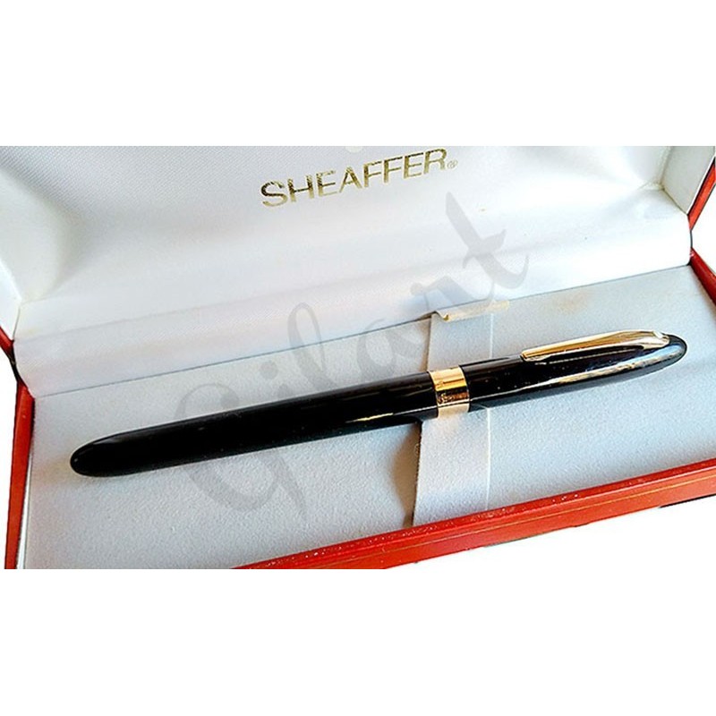 Pluma estilográfica Sheaffer crest laca negra 18 kts.