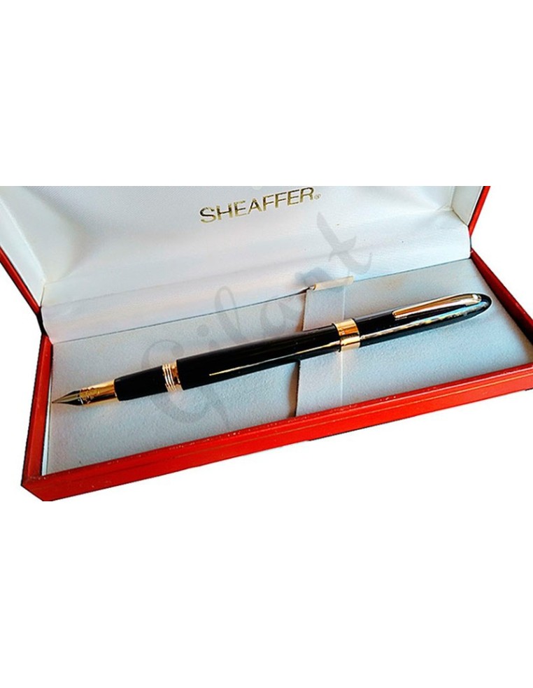Comprar Pluma Sheaffer Crest Laca Negra 18K | Manualidades Gilart