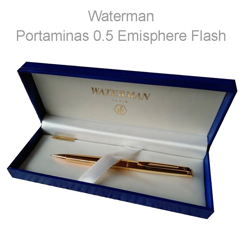 Portaminas 0.5 Waterman hemisphere flash oro 14 kts.