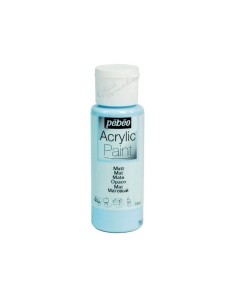 Pintura acrílica mate Pebeo 59 ml en azul cielo 30, acabado intenso y cubriente.