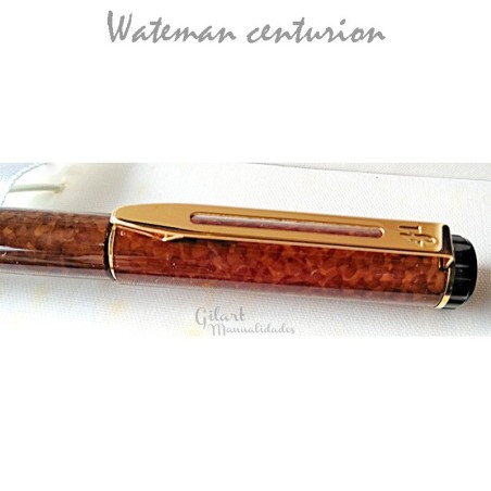 Comprar Pluma estilográfica waterman centurión laca marrón | Gilart