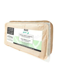 Paquete de 1.5 kg de arcilla blanca sin cocción Gédéo Pébéo.