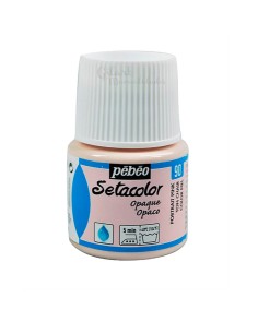 Bote de pintura Setacolor Opaco piel 90 de Pébéo para decorar todo tipo de telas oscuras o claras en Gilart.