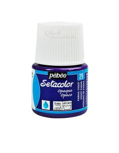 Bote de pintura Setacolor Opaco morado de Parma 29 de Pébéo para decorar todo tipo de telas oscuras o claras en Gilart.
