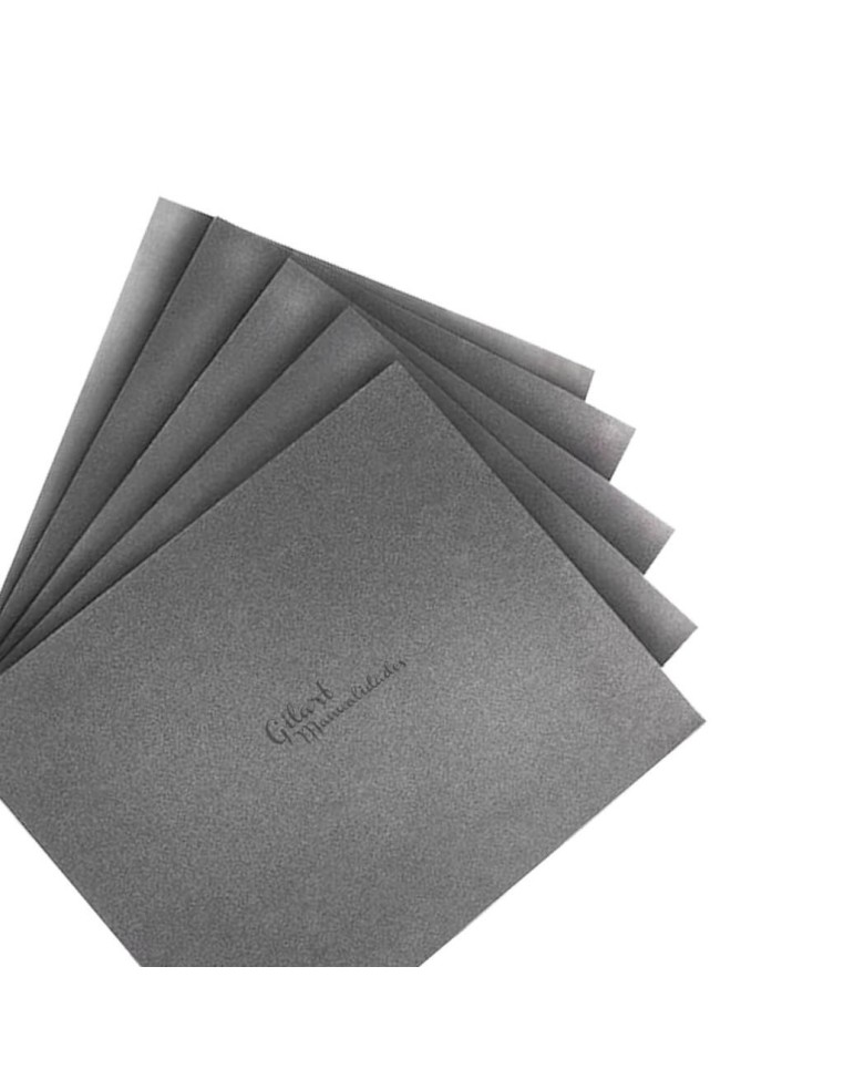 Pack de 6 hojas de lija al agua de grano 1000 para pulidos superfinos en Gilart.