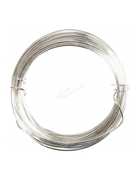 Hilo de alpaca 0,3 mm con baño de plata para filigrana profesional. Varias medidas.