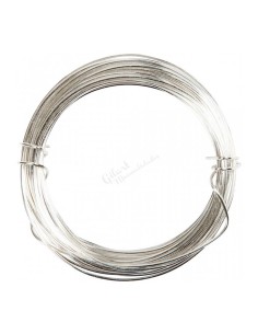 Hilo de alpaca 0,4 mm con baño de plata para bisutería fina. Consulta otros grosores.