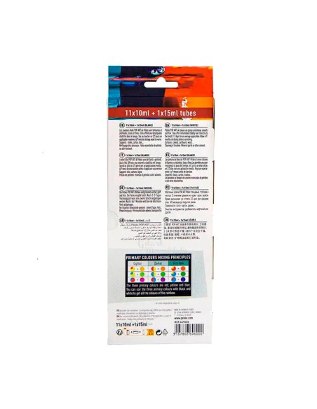 En el dorso encontrarás todos los detalles para pintar con confianza y lograr grandes obras.