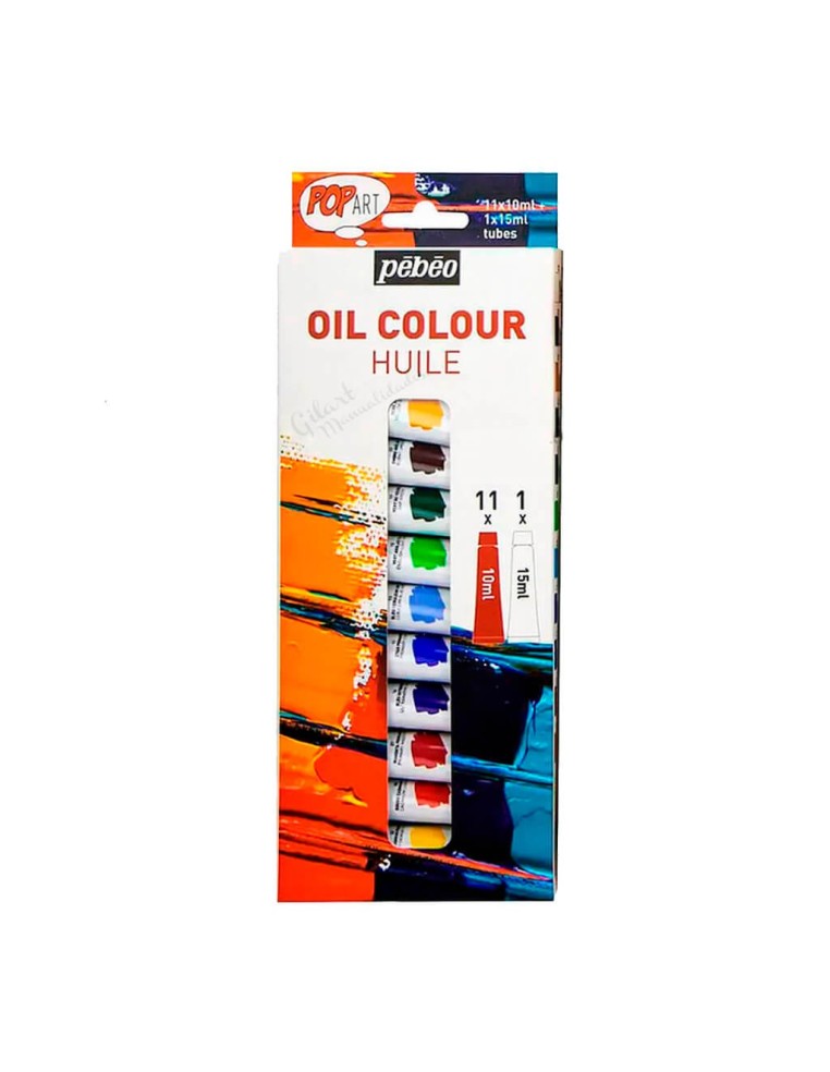 Óleo Pebeo Pop Art de 12 tubos para dar tus primeros pasos en el mundo del arte.