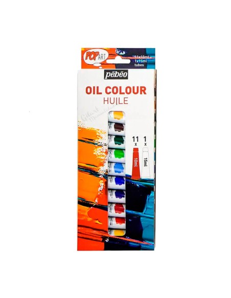 Óleo Pebeo Pop Art de 12 tubos para dar tus primeros pasos en el mundo del arte.