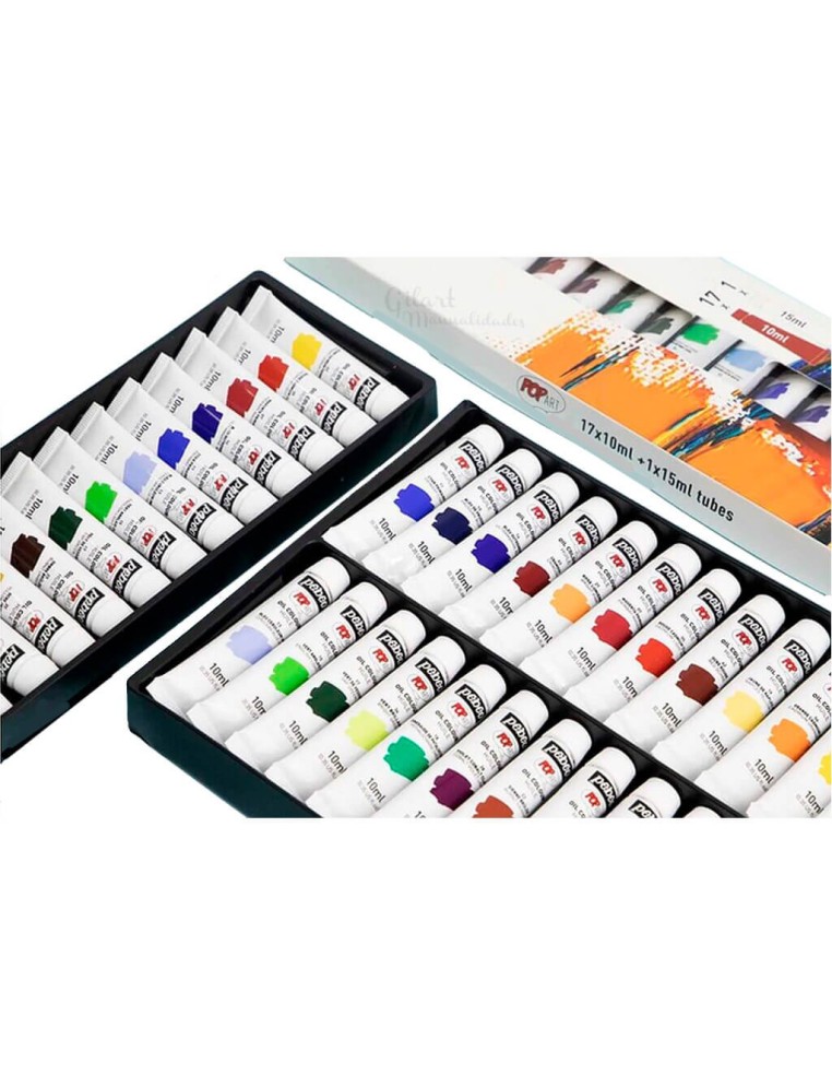 Óleo Pebeo Pop Art de 18 tubos para ampliar tus posibilidades creativas en el arte