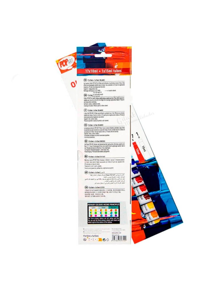 En el dorso encontrarás todos los detalles para pintar con confianza y lograr grandes obras.