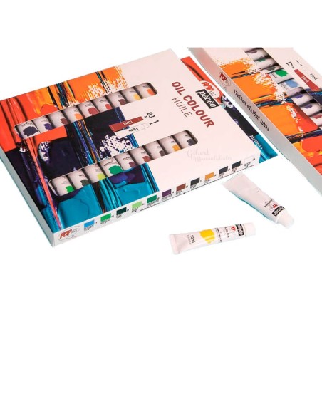 Explora un mundo de color con los 24 tubos de óleo Pebeo y su textura profesional.