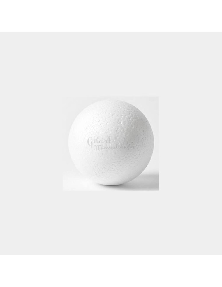 Bola de porexpán blanco de 40 mm de alta densidad para proyectos de manualidades.