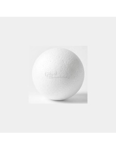 Bola de porexpan blanco de 50 mm de alta densidad para decoración artesanal.