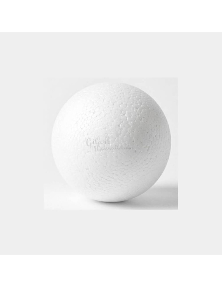 Bola de porexpan blanco de 60 mm de alta densidad para adornos y manualidades.