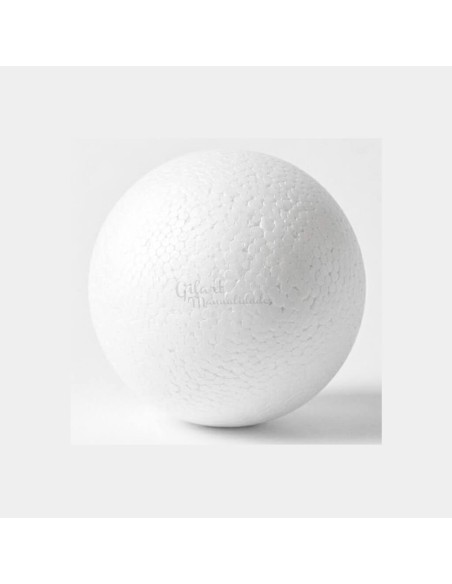 Bola de porexpan blanco de 70 mm de alta densidad para decoración y artesanía.