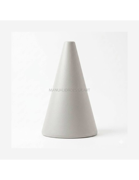 Cono porexpan alta densidad Gilart 70x125mm para manualidades y decoración de eventos o escaparates