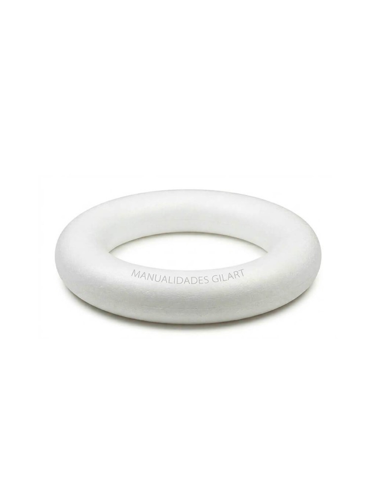 Corona porexpan alta densidad Gilart 125 mm base para manualidades y decoración
