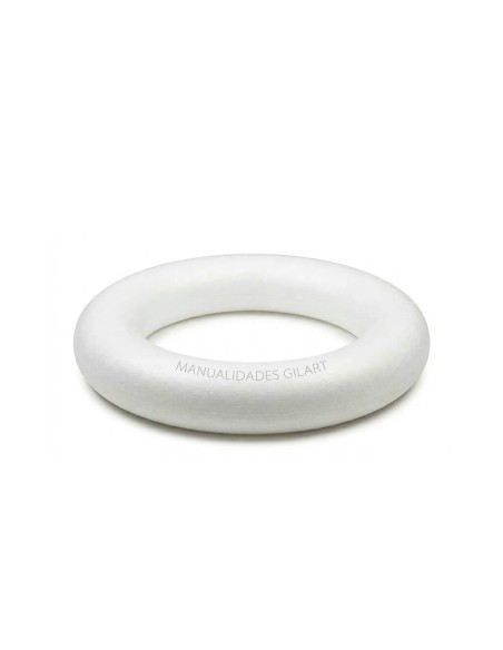Corona porexpan alta densidad Gilart 125 mm base para manualidades y decoración
